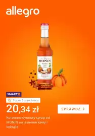 Allegro gazetka tydzień 42 Strona 1: Korzenno-dyniowy syrop od Monin na jesienne kawy i koktajle €20,34
