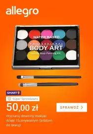 Allegro gazetka tydzień 42 Strona 2: Zmywalne farbki do twarzy €50,00