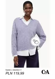 C&A gazetka tydzień 42 Strona 3: Sweter z dekoltem V C & A €119,99