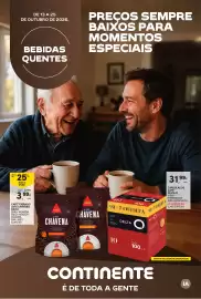 Folheto Continente | Bebidas Quentes Página 1: Café torrado lote chávena delta €3,99