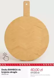 Homla gazetka tydzień 42 Strona 4: Deska Bambou do krojenia okrągła 40x30 cm €40,00