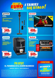 RTV EURO AGD gazetka Strona 8: Odkurzacz pionowy SVC222480AA Gorenje €349,00, Frytkownica beztłuszczowa EY9278 Tefal €649,00