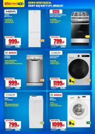 RTV EURO AGD gazetka Strona 2: Pralka WGE03201PL Bosch €1.099,00, Lodówka MPM-312-FF-59 Mpm €999,00