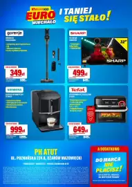 RTV EURO AGD gazetka Strona 8: Odkurzacz pionowy SVC222480AA Gorenje €349,00, Frytkownica beztłuszczowa EY9278 Tefal €649,00