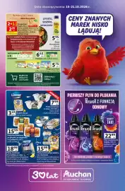 Auchan gazetka tydzień 42 Strona 1: Krajanka śledziowa Lisner €15,99, Płyn do płukania tkanin Perwoll €22,99
