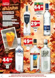 Topaz gazetka | Alkohole Strona 4: Wódka Bols Marine 40% €29,99, Wódka Stock Prestige 40% €44,99