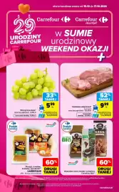 Carrefour gazetka Strona 1: Winogrona białe* €5,99, Karkówka wieprzowa bez kości €9,99