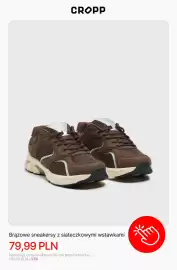 Cropp gazetka tydzień 42 Strona 9: Brązowe sneakersy z siateczkowymi wstawkami Cropp €79,99