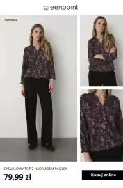 Greenpoint gazetka tydzień 42 Strona 6: Casualowy top z nadrukiem paisley Greenpoint €79,99