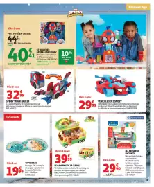 Catalogue Auchan | Jouets de Noël page 15: SPIDEY TRACK HAULER €32,99, TAPIS D'EAU €19,99