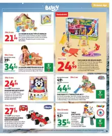 Catalogue Auchan | Jouets de Noël page 19: Tut Tut Bolides Parcours City Toboggan Bluey €44,90