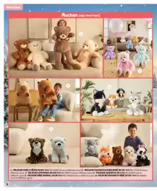 Catalogue Auchan | Jouets de Noël page 6: Peluches Buchan ONE TWO FUN 6 1 1- PELUCHE OURS 1 MÈTRE ASSIS 9€99 Réf. 619855
