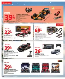 Catalogue Auchan | Jouets de Noël page 76: Ferrari F1 RC 1:18 €22,99, TOYOTA YARIS RC 1:10 €39,99