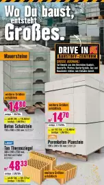 Hornbach Flugblatt Seite 10: Leier Ton Thermoziegel €48,33, Porenbeton Planstein €14,70