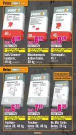 Hornbach Flugblatt Seite 13: Precit Trockenbeton 30 €7,19, PRECIT No Mix Turbo Beton €8,39
