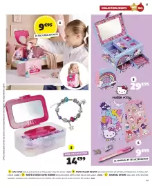 Catalogue GiFi | Noël page 15: Hello Kitty coffret à bijoux €29,00, MON ATELIER BIJOUX €14,99