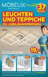 Möbelix Prospekt Seite 1: Ondega Teppich Sierra €10,00, James Wood Vorleger Sally €5,00