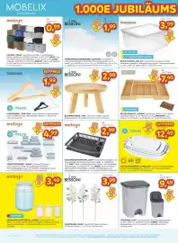 Möbelix Prospekt woche 42 Seite 10: Treteimer Olaf €9,49, James Wood Besteckeinsatz Konrad €7,49