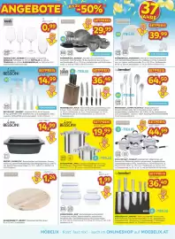 Möbelix Prospekt woche 42 Seite 11: Luca Bessoni Bräter Carmelita €14,99, Bohemia Selection Weinglas Number 1 €0,99