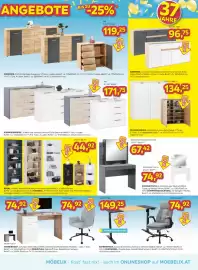Möbelix Prospekt woche 42 Seite 7: Schreibtisch mit Stauraum €74,92, Eckregal €44,92