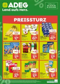 ADEG Flugblatt woche 43 Seite 1: Wagner Piccolinis €1,99, Soletti Salzstangerl od. Chips Cracker €1,39