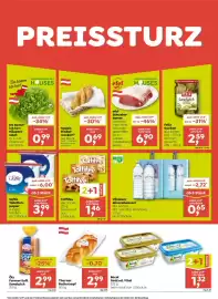 ADEG Flugblatt woche 43 Seite 2: Thurner Butterzopf €2,99, Vöslauer Mineralwasser €0,65