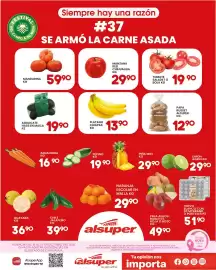 Folleto Alsuper Página 1: Huevo Blanco €51,90, Pera anjou, barlette, roja o bosc €49,90