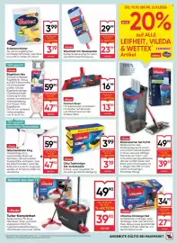 Maximarkt Flugblatt woche 42 Seite 19: Vileda Glitzi Topfreiniger €3,99, Vileda DuActiva Besen €13,59