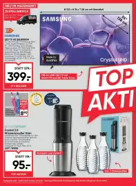 Maximarkt Flugblatt woche 42 Seite 22: Samsung LED TV UE 55U8000H €399,00, Sodastream Crystal 3.0 Wassersprudler titan €95,00