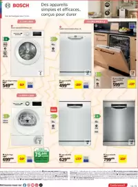 Catalogue Conforama page 15: BOSCH Lave vaisselle €599,00, BOSCH Lave-vaisselle €799,00