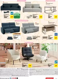 Catalogue Conforama page 3: Wonder Canapé de relaxation manuelle 3 places €599,00, LOMOCO Banquette-lit €449,00