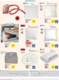 Catalogue Conforama page 8: Oreiller Nuit €35,99, Oreiller Essentiel €9,99