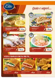 Volantino Elite Pagina 2: Gamberetti boreali €13,00, Calamari puliti €15,50