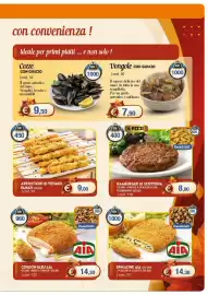 Volantino Elite Pagina 3: Arrosticini di Totano Panati €9,00, Cozze con guscio €9,50