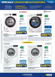 Volantino Euronics Pagina 10: Lavatrice a carica frontale - Serie 6 Bosch €599,99, Lavatrice Prowash 400 Candy €599,99