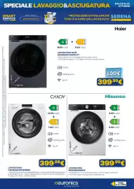 Volantino Euronics Pagina 11: Lavasciuga Candy CSOW41076TWMBOS €399,99, Lavasciuga slim Haier €399,99