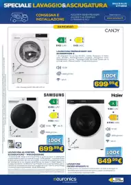 Volantino Euronics Pagina 12: Lavasciuga Candy Prowash&Dry 400 €699,99, Lavasciuga Haier HWD50-BP12307U-S €649,99
