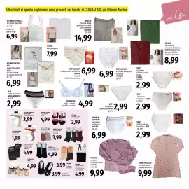Volantino Famila Pagina 29: Slip in cotone bielastico con pizzo Liabel €2,99, Pigiama serafino €9,99