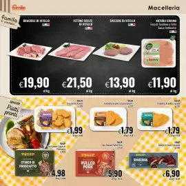 Volantino Famila Pagina 4: Cotolette di pollo senza antibiotici €1,79, Tulip slow cooked pulled pork €5,90