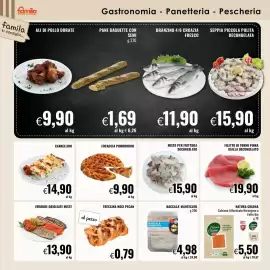 Volantino Famila Pagina 6: Salmone Affumicato Norvegese a Fette Bio €5,50, Treccina noci pecan €0,79