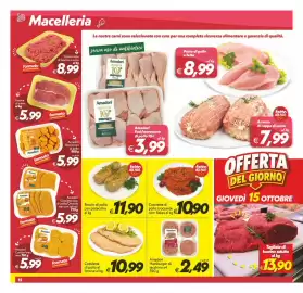 Volantino Iper Super Conveniente Pagina 12: Rotolo di pollo con pistacchio €11,90, Cotoletta di pollo al limone €10,99