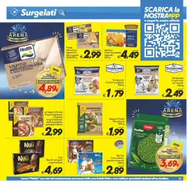 Volantino Iper Super Conveniente Pagina 21: Bay Ice Cono panna/panna e cacao €2,89, Findus Pisellini Primavera €3,69