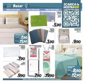 Volantino Iper Super Conveniente Pagina 29: Tappeto bagno diamond €3,90, Guanciale Fiocco Memory spaghetti €7,90