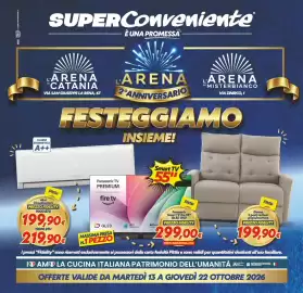Volantino Iper Super Conveniente Pagina 32: Divano 2 posti recliner grigio/marrone €199,90, Akai Climatizzatore €199,90