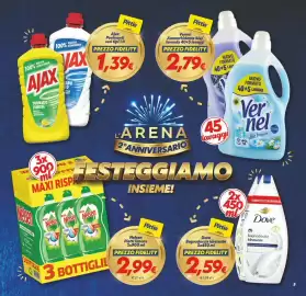 Volantino Iper Super Conveniente Pagina 5: Dove bagnodoccia idratante €2,59, Nelson Piatti limone €2,99