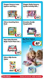 Kruidvat folder | Speelgoed Pagina 11: Chicco Counting Farm Boek, Playgro Sensory Lama Explore and Play Speelset