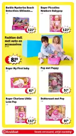 Kruidvat folder | Speelgoed Pagina 15: Pop met Puppy, Bayer Piccolina Newborn Babypop