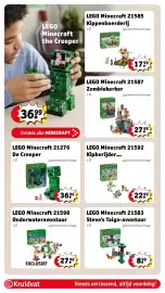 Kruidvat folder | Speelgoed Pagina 19: LEGO Minecraft 21276 De Creeper, Ravensburger Minecraft Heroes Of The Village Junior