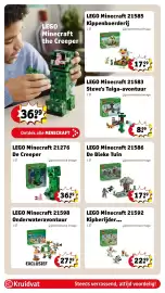 Kruidvat folder | Speelgoed Pagina 19: LEGO Minecraft 21276 De Creeper, Ravensburger Minecraft Heroes Of The Village Junior