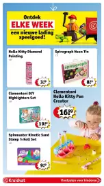 Kruidvat folder | Speelgoed Pagina 23: Hello Kitty Diamond Painting €3,99, Clementoni DIY Highlighters Set €19,99